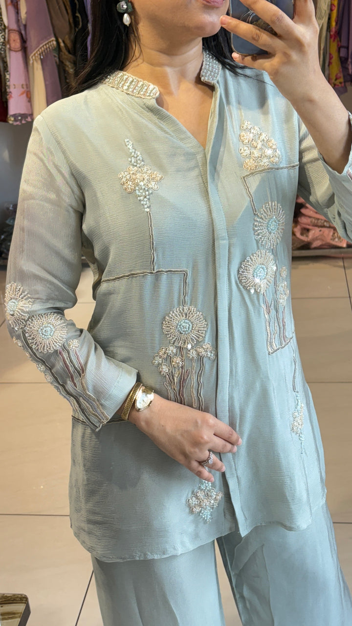 "AMAYA"-festive embellished two piece set