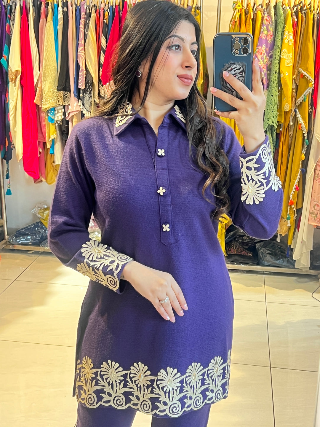 "IKKAT"-WINTER CO-ORD