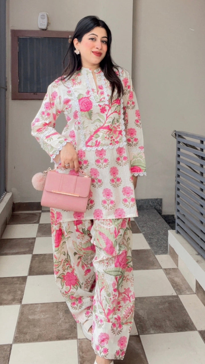 "hania"-farshi printed co-ord