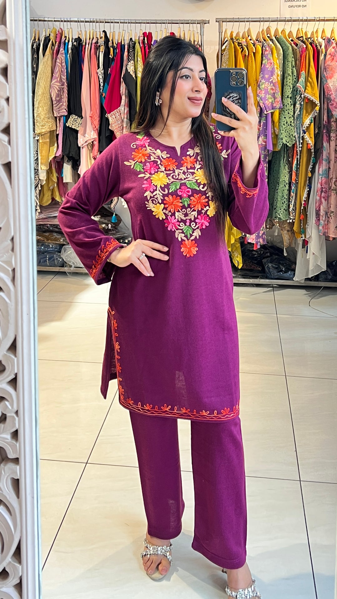 "GULNAR"-KASHMIRI EMBROIDERY CO-ORD