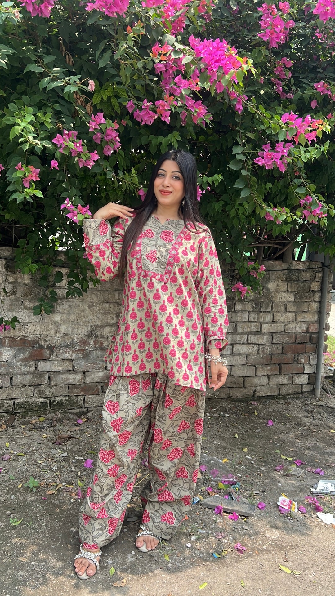 "SOFI"-PRINTED FARSHI SET