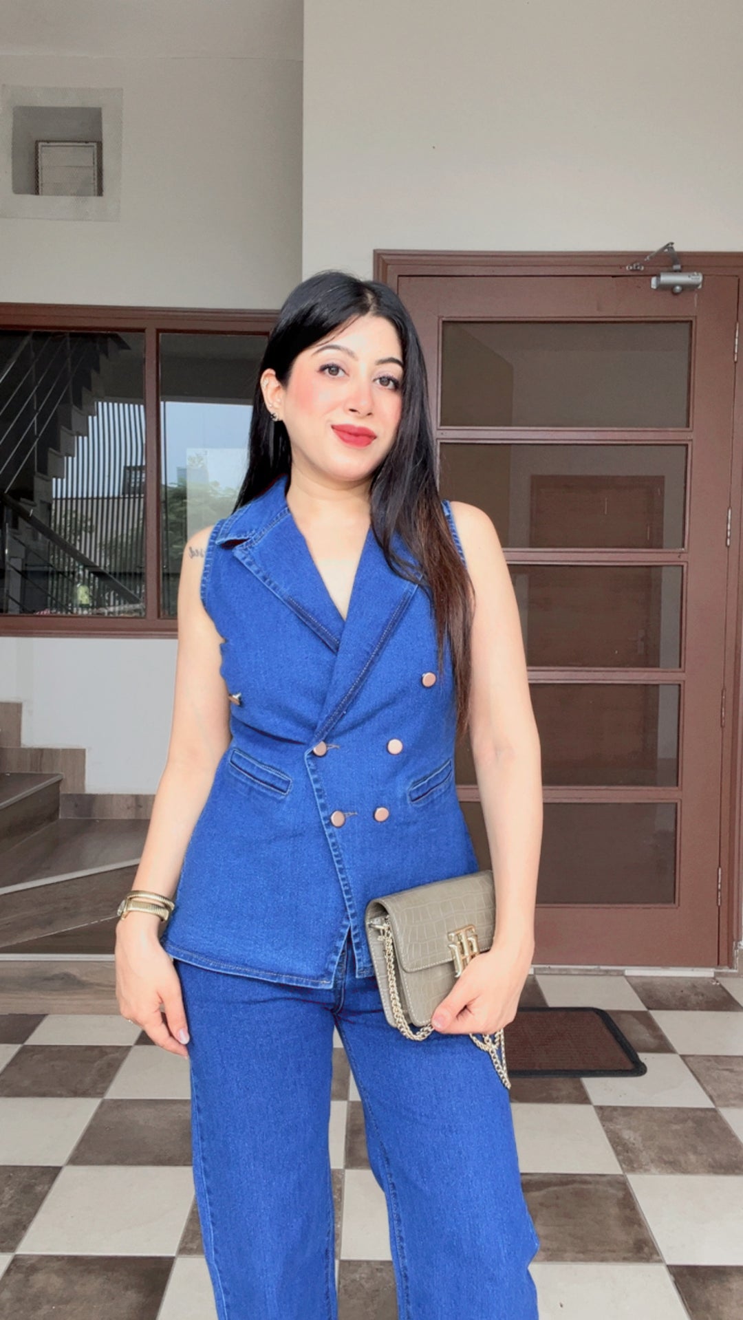 "VEDA"-DENIM CO-ORD
