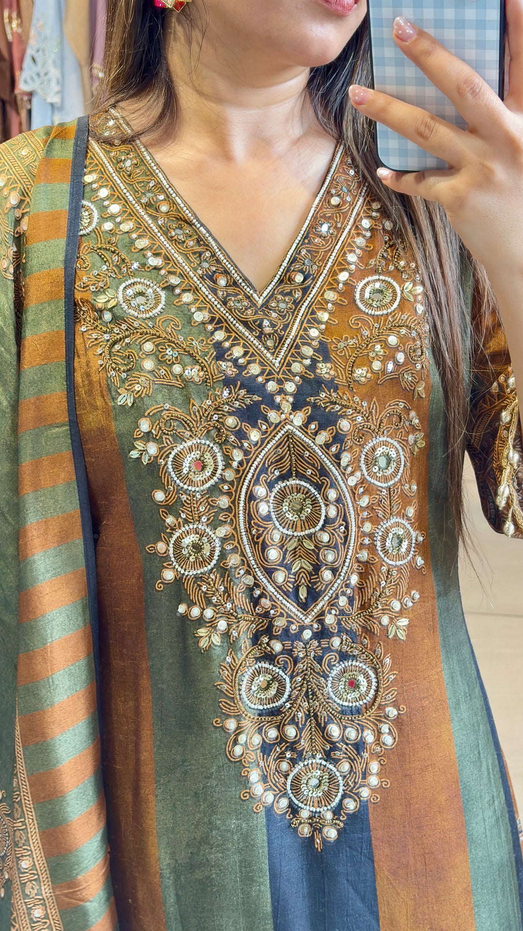 "kausar"-festive THREE PIECE SUIT SET