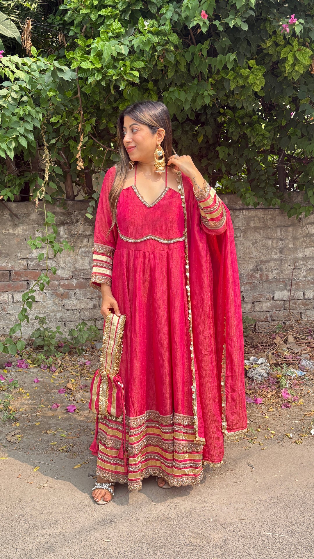 "mehrba"-Three Piece set with potli bag