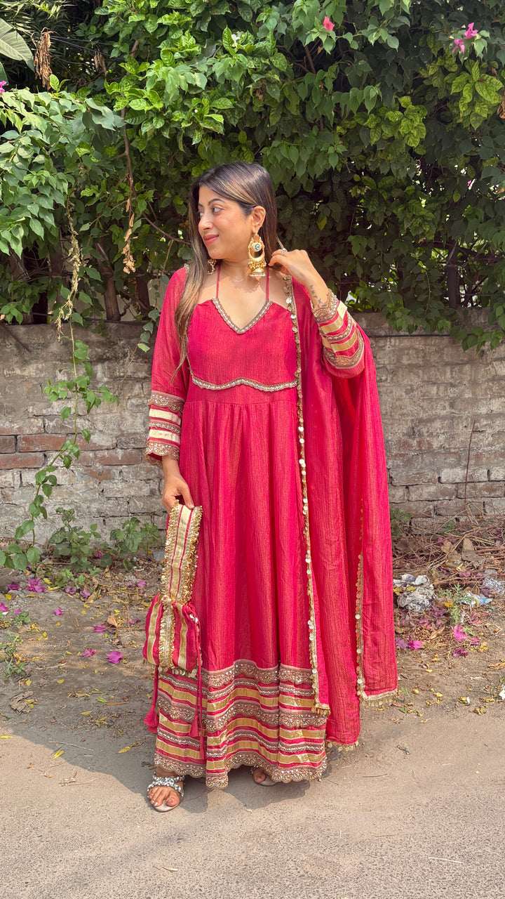 "mehrba"-Three Piece set with potli bag