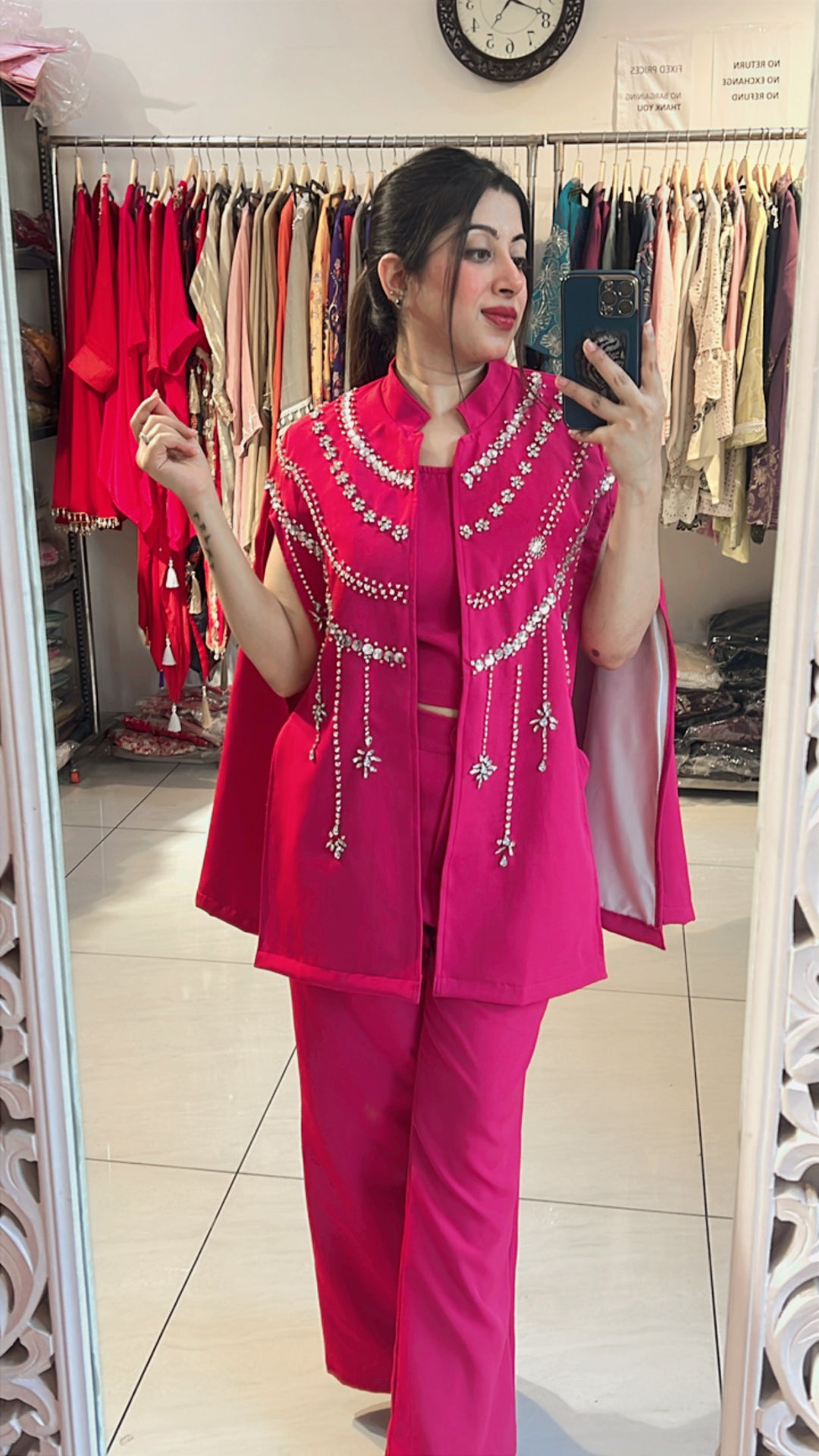 “Diya”-Three Piece Indo Western Set