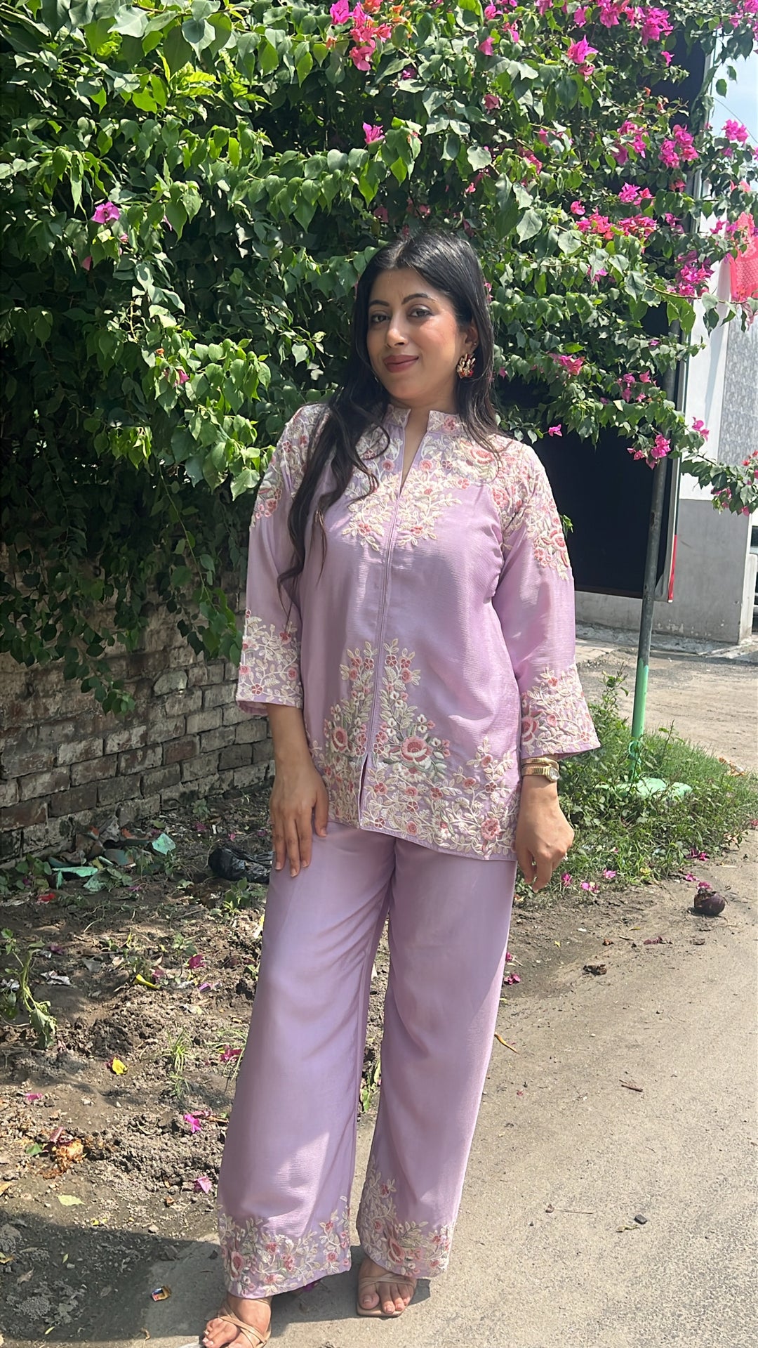 "zaria"-festive two piece co-ord