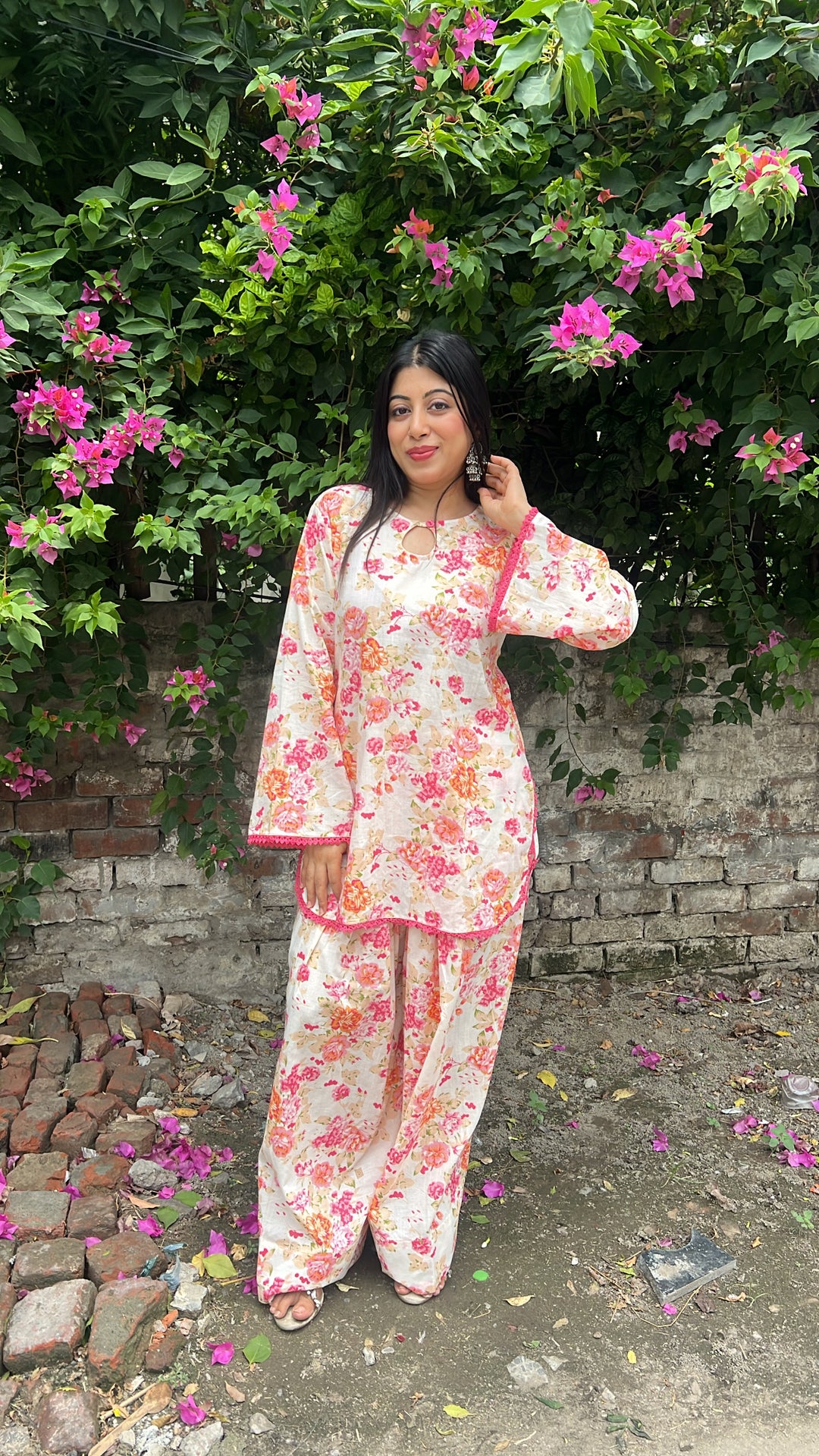 "hoor"-floral farshi set