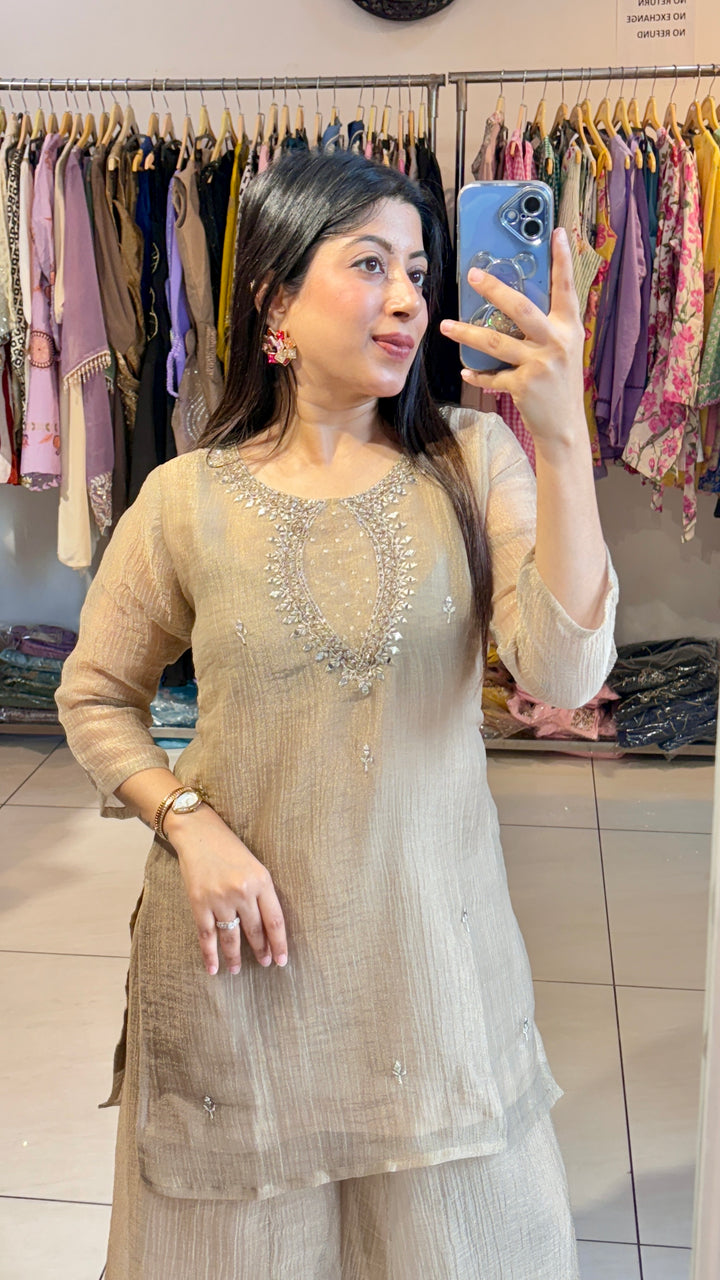 "rutba"-festive embellished two piece set