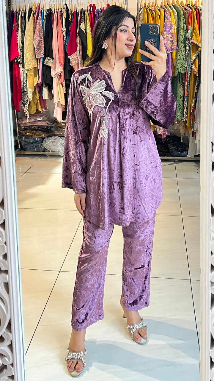 "BANI"-HANDWORKED VELVET CO-ORD