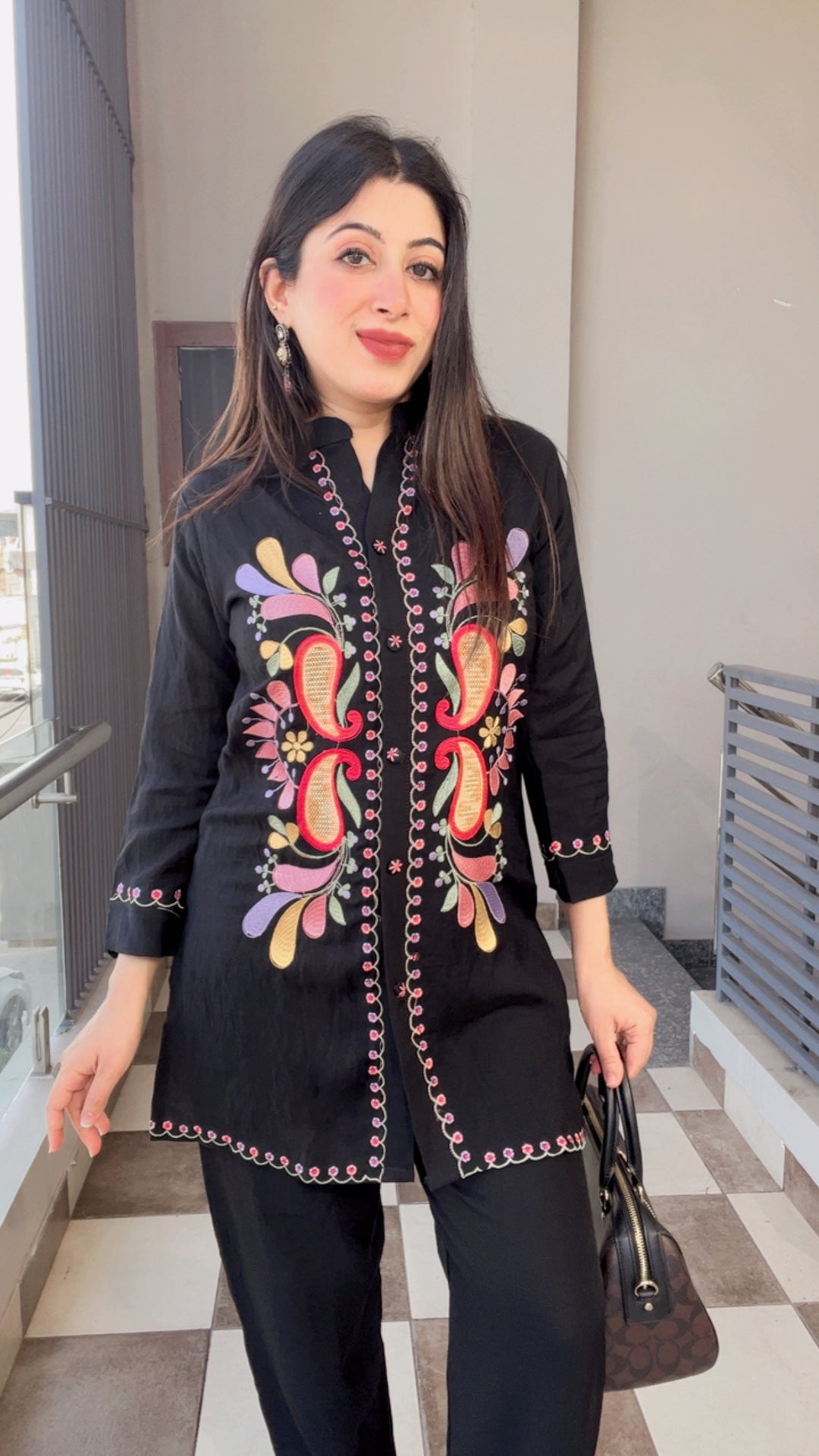 "ALYA"-FLORAL EMBROIDERY CO-ORD