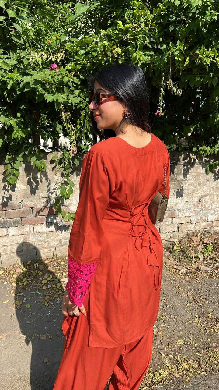 "ZULIE"-FARSHI SALWAR CO-ORD