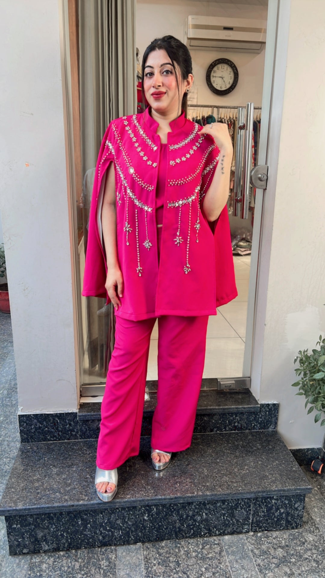 “Diya”-Three Piece Indo Western Set