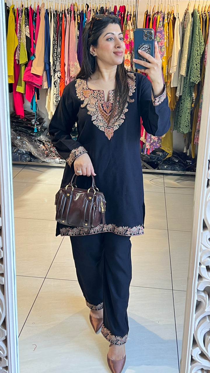 "ISHNIYA"-WINTER EMBROIDERED CO-ORD