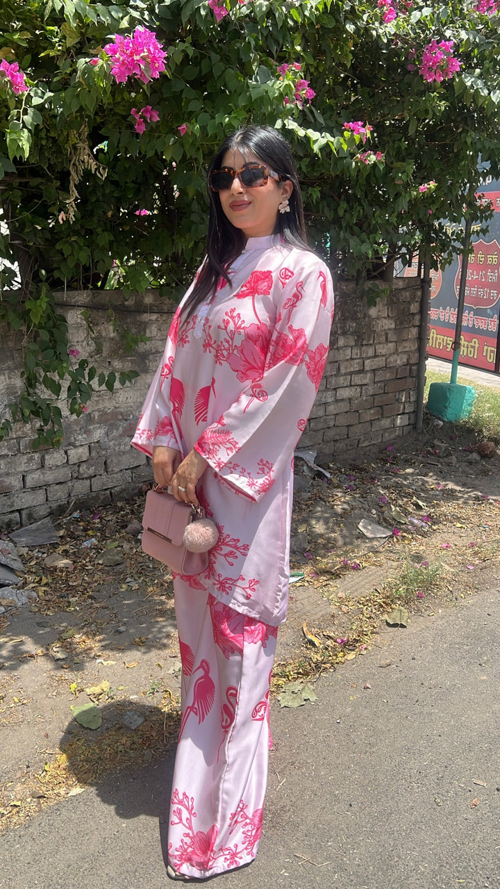 "aivi"-floral printed co-ord