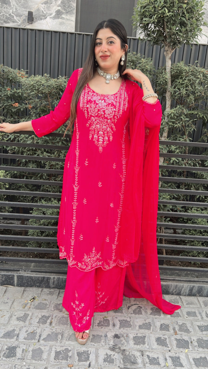 VIHANI-FESTIVE HANDWORK THREE PIECE SUIT SET