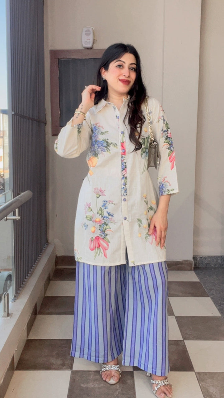 "BANI"-PRINTED SUMMER FLORAL CO-ORD