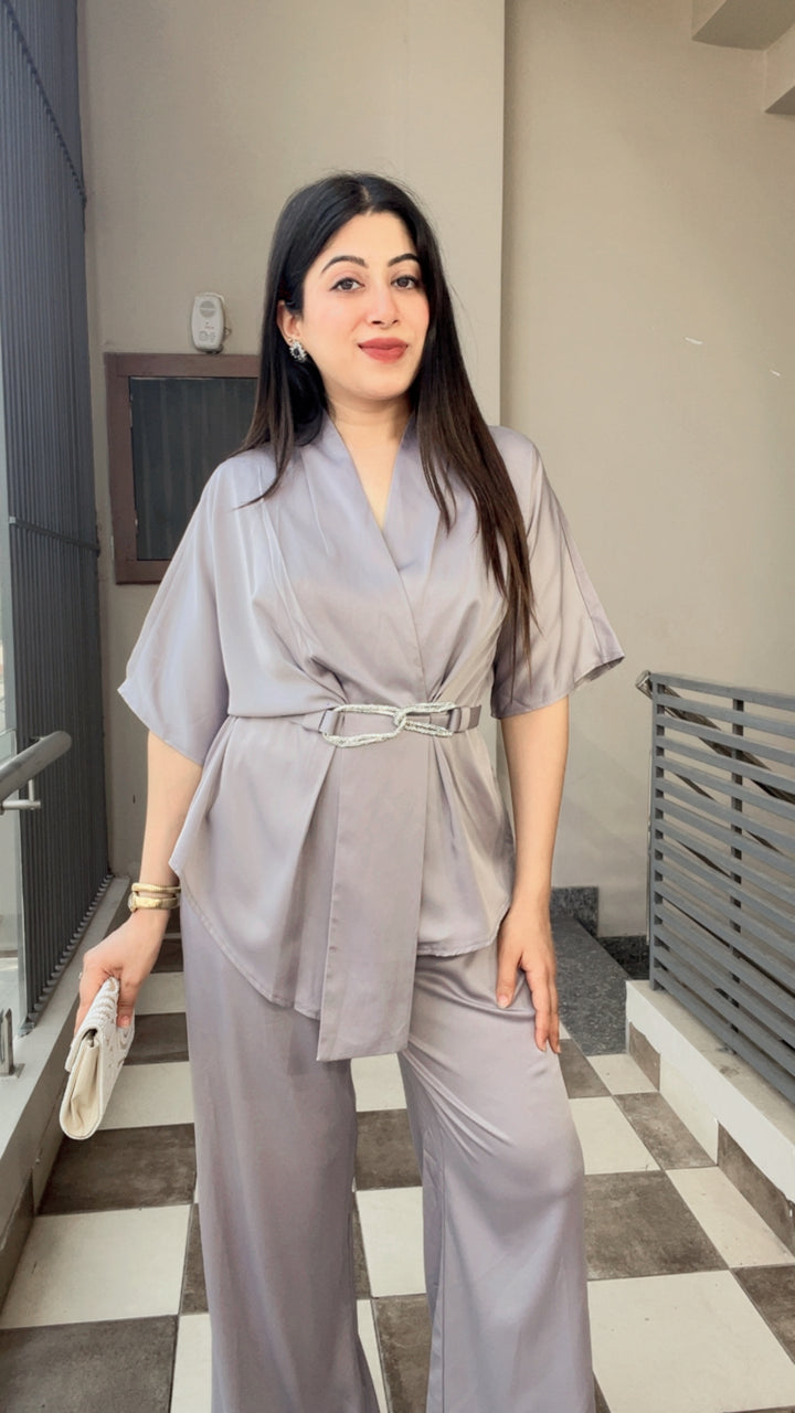 "KIM"-TWO PIECE SET WITH BELT