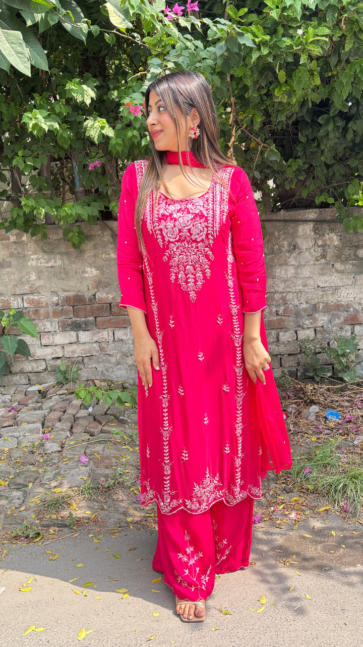 VIHANI-FESTIVE HANDWORK THREE PIECE SUIT SET