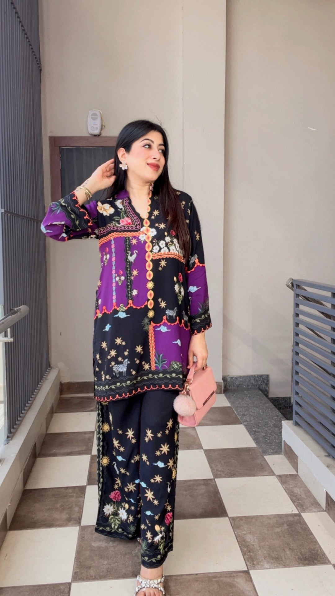 "HIYA"-PRINTED SUMMER CO-ORD