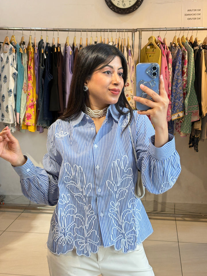 "LIAM"-EMBROIDERY SHIRT
