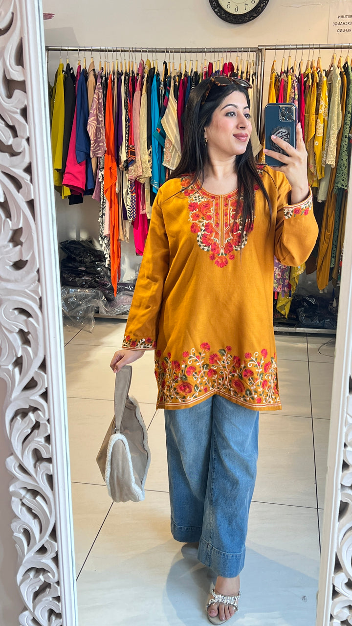 "KHIZAN"-KASHMIRI EMBROIDERY KURTI