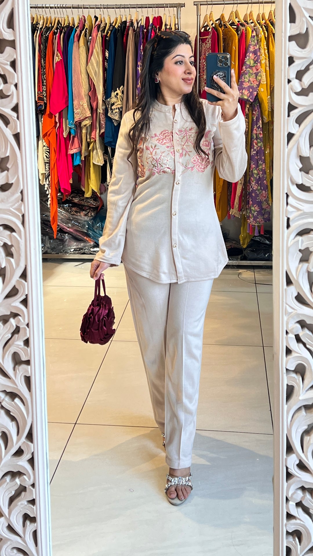 "MIHIMA"-WINTER EMBROIDERY CO-ORD