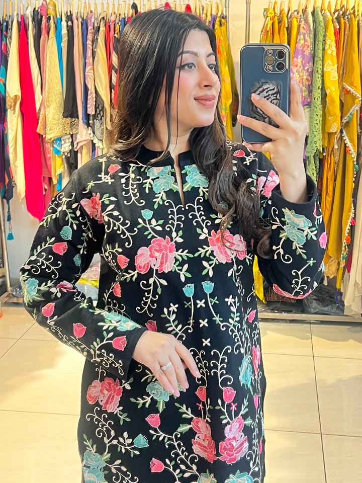 "ADIL"-FLORAL EMBROIDERY CO-ORD