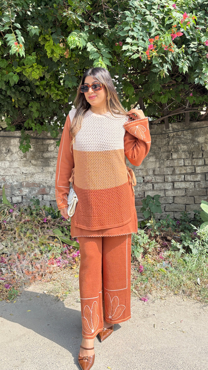 "Dua"-winter crochet three piece set