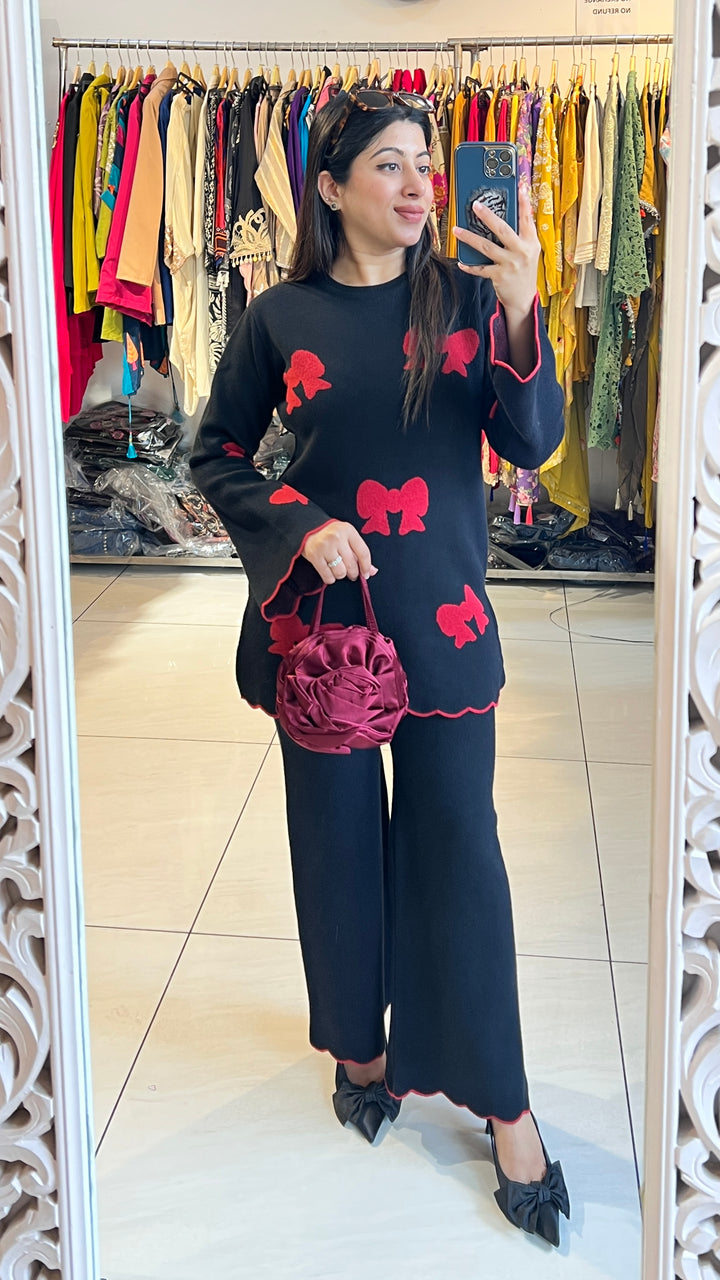 "MINI"-BOW KNITTED CO-ORD