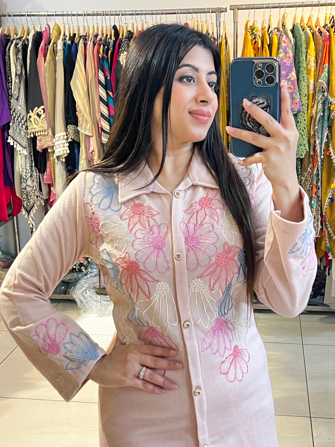 "AALIA"-FLORAL EMBROIDERY CO-ORD