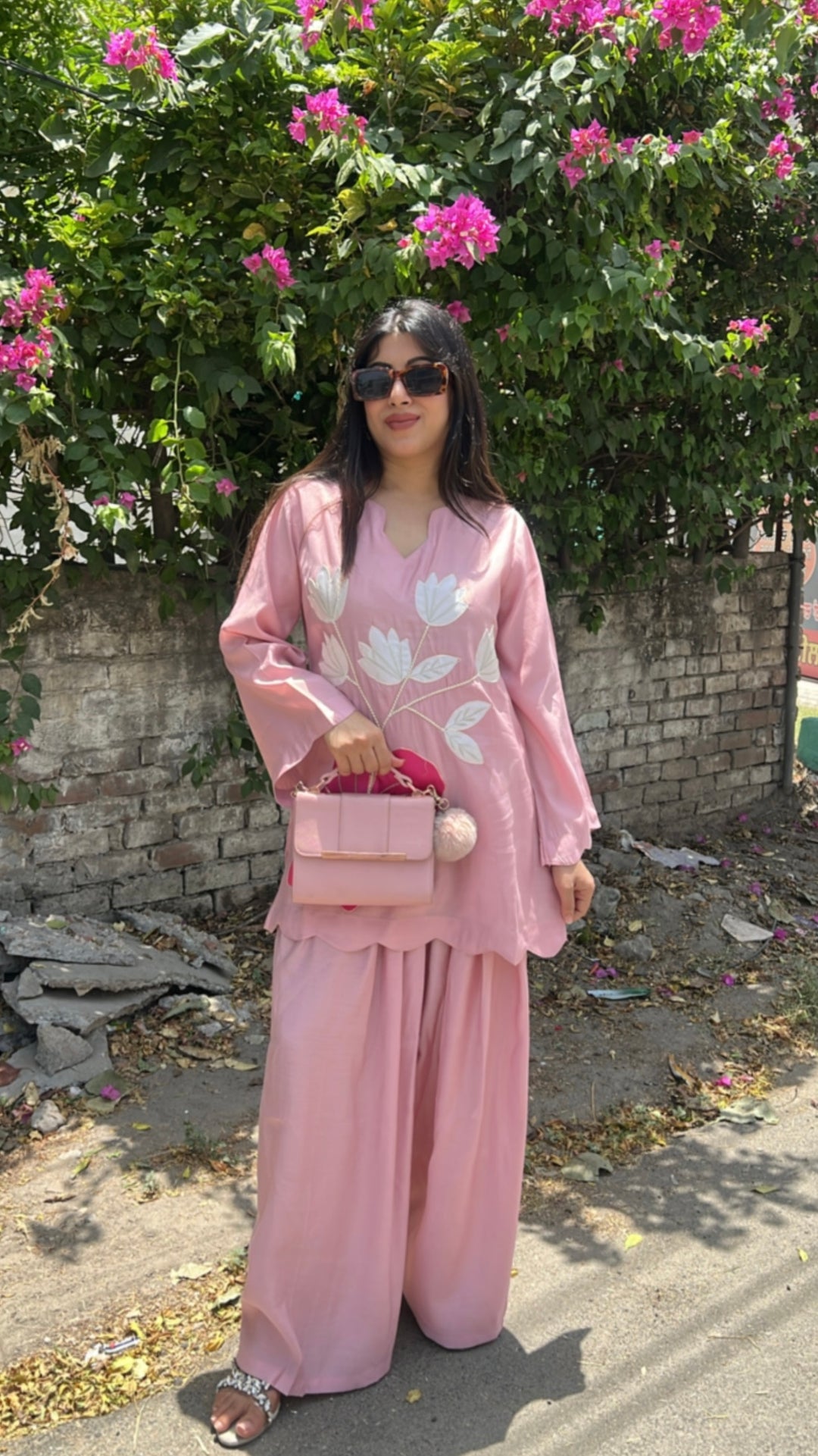 "LINA"-FLORAL SUMMER Farshi CO-ORD