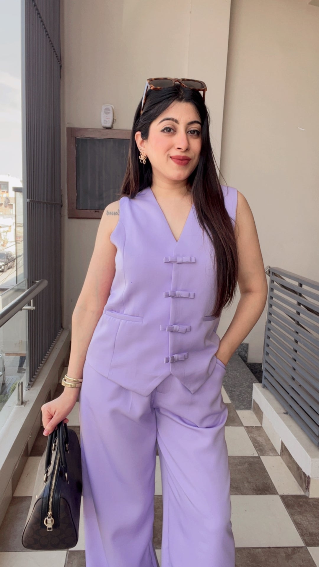 “Chloe”-Lavender Co-Ord Set