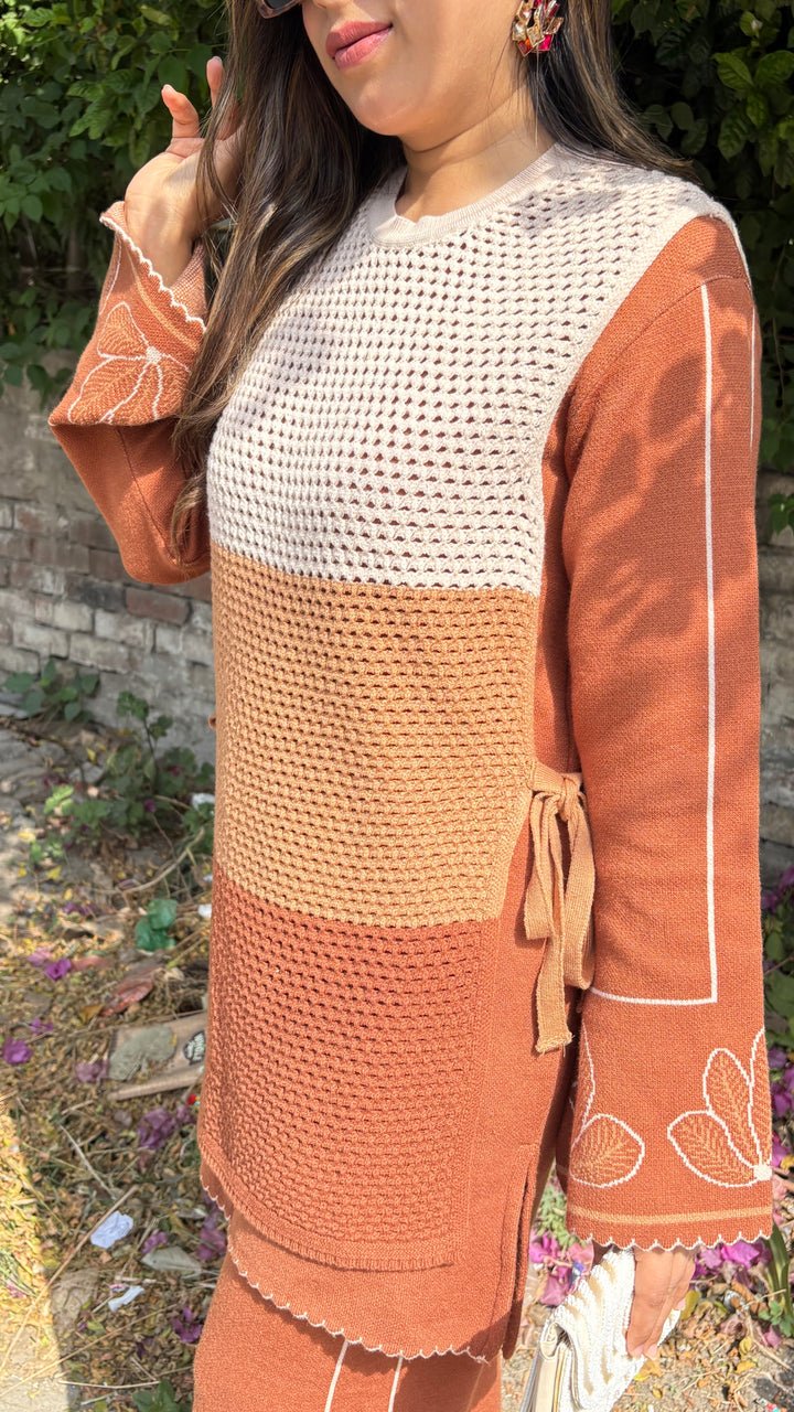 "Dua"-winter crochet three piece set