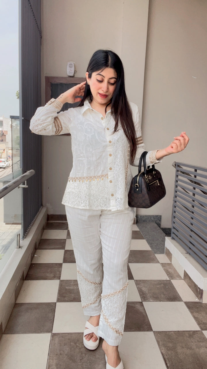 "LEVI"-WHITE SUMMER CO-ORD