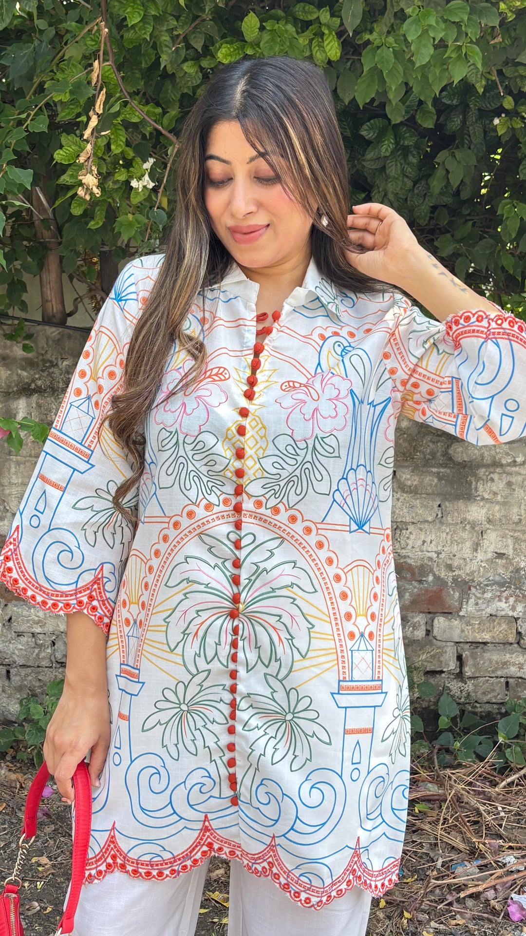 "Lara"-Printed two piece set