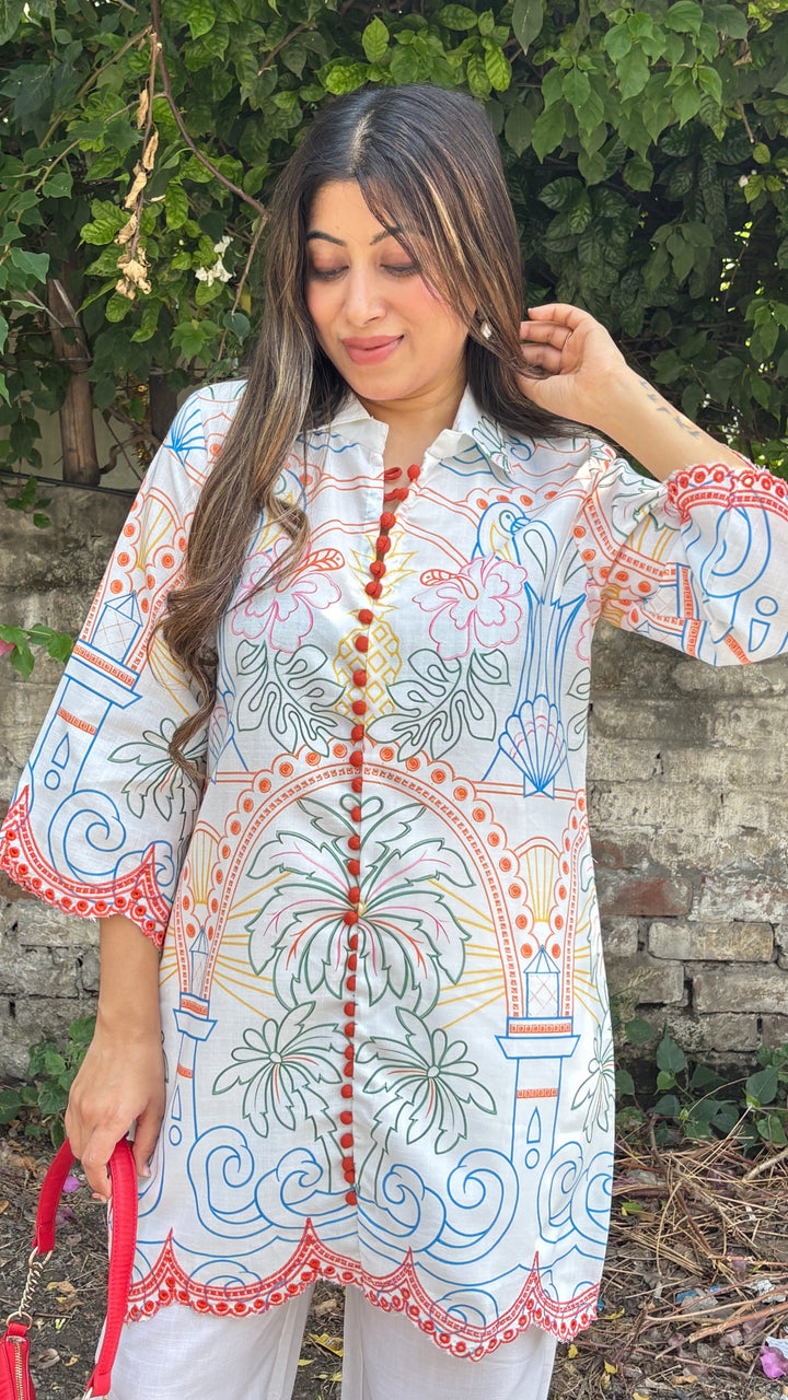"Lara"-Printed two piece set