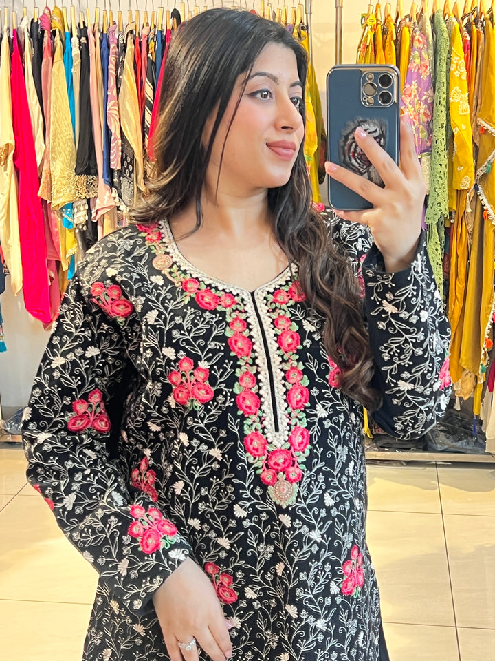 "ADIL"-FLORAL EMBROIDERY CO-ORD