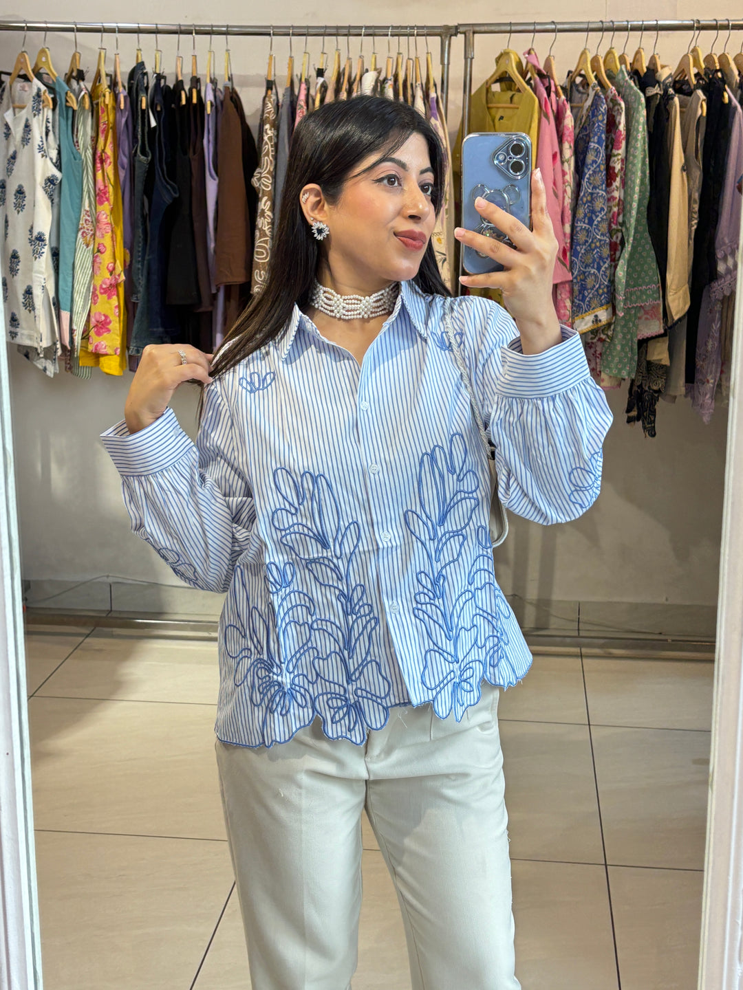 "LIAM"-EMBROIDERY SHIRT