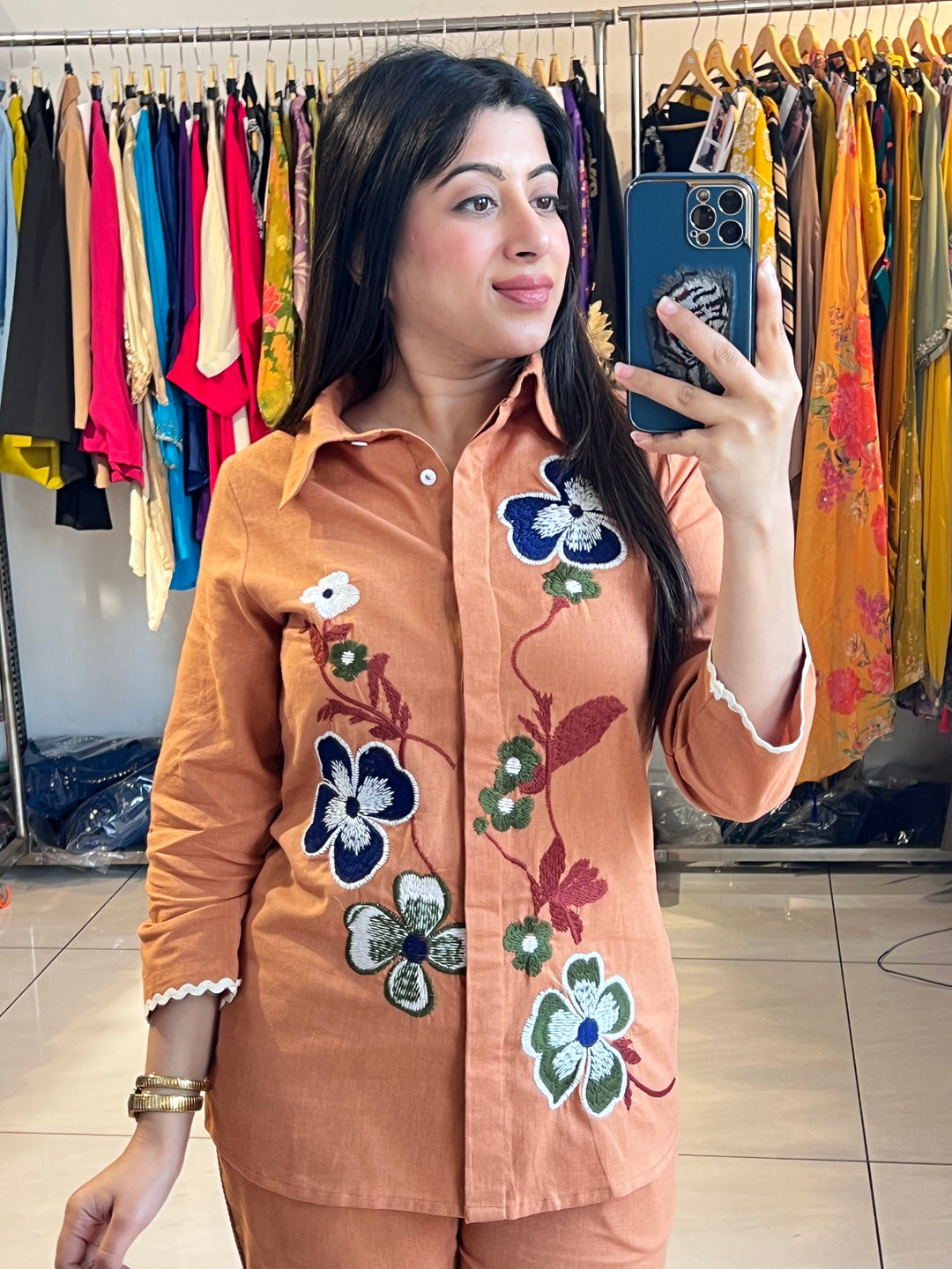 "SAFA"-FLORAL EMBROIDERY CO-ORD