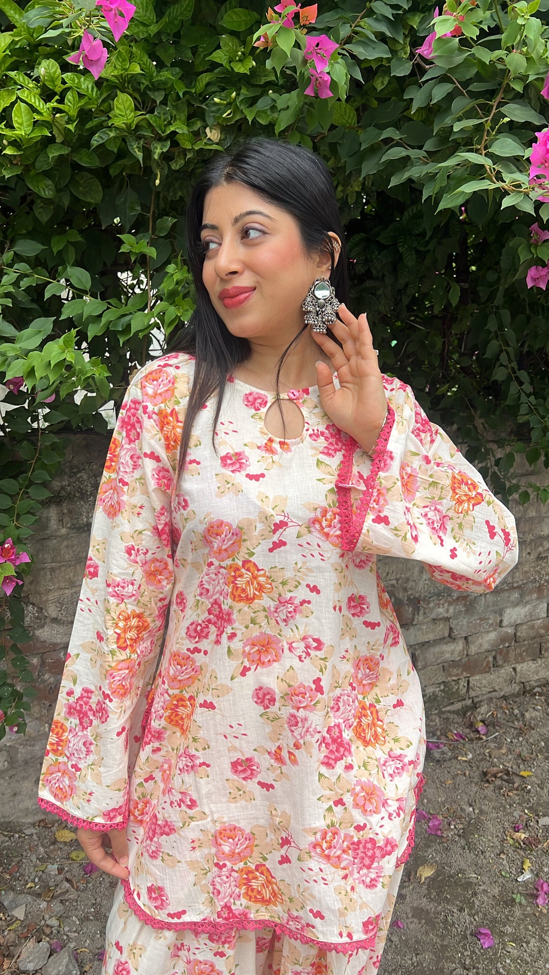 "hoor"-floral farshi set