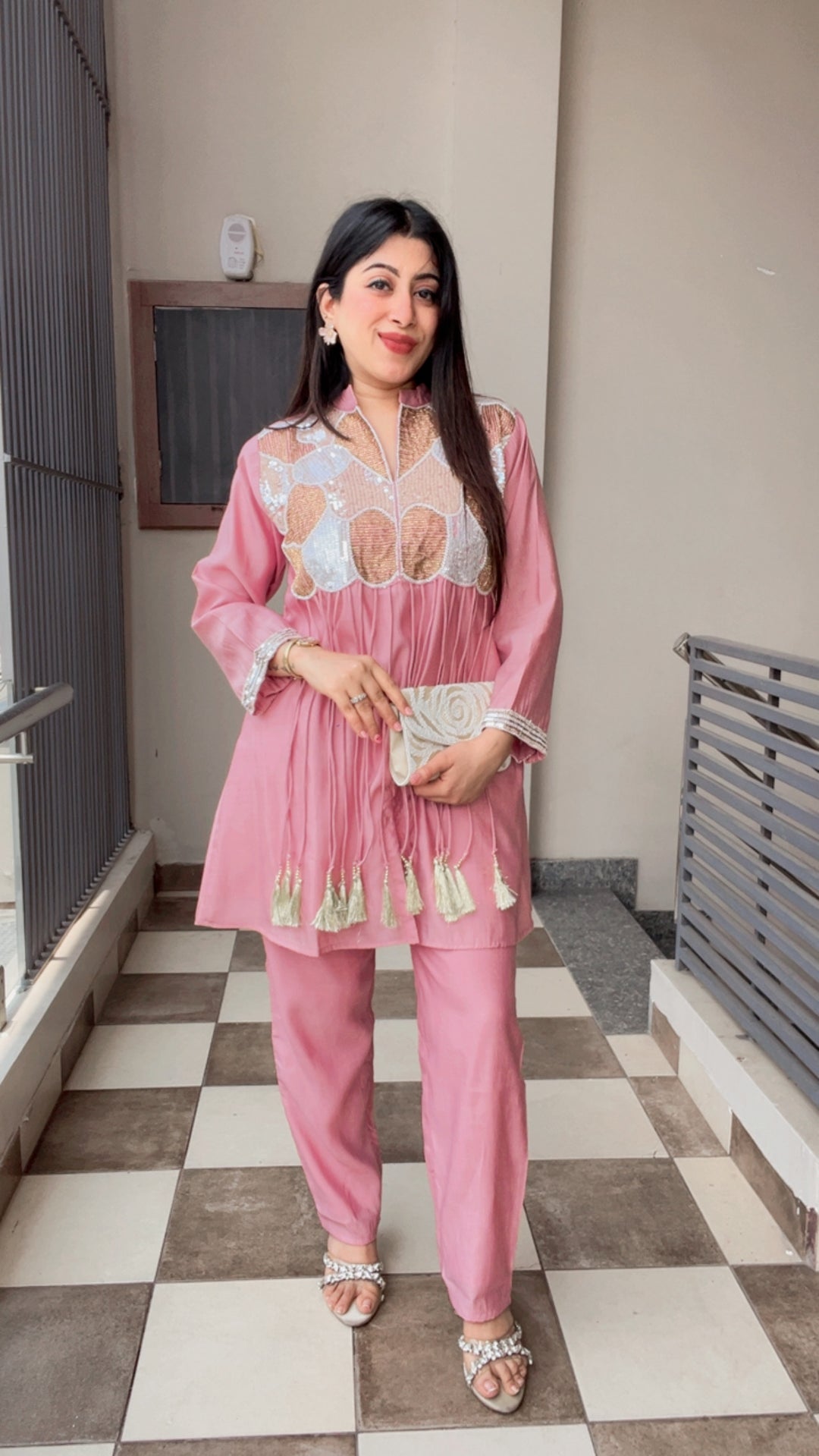 "ADA"-TWO PIECE CO-ORD WITH HANDWORK