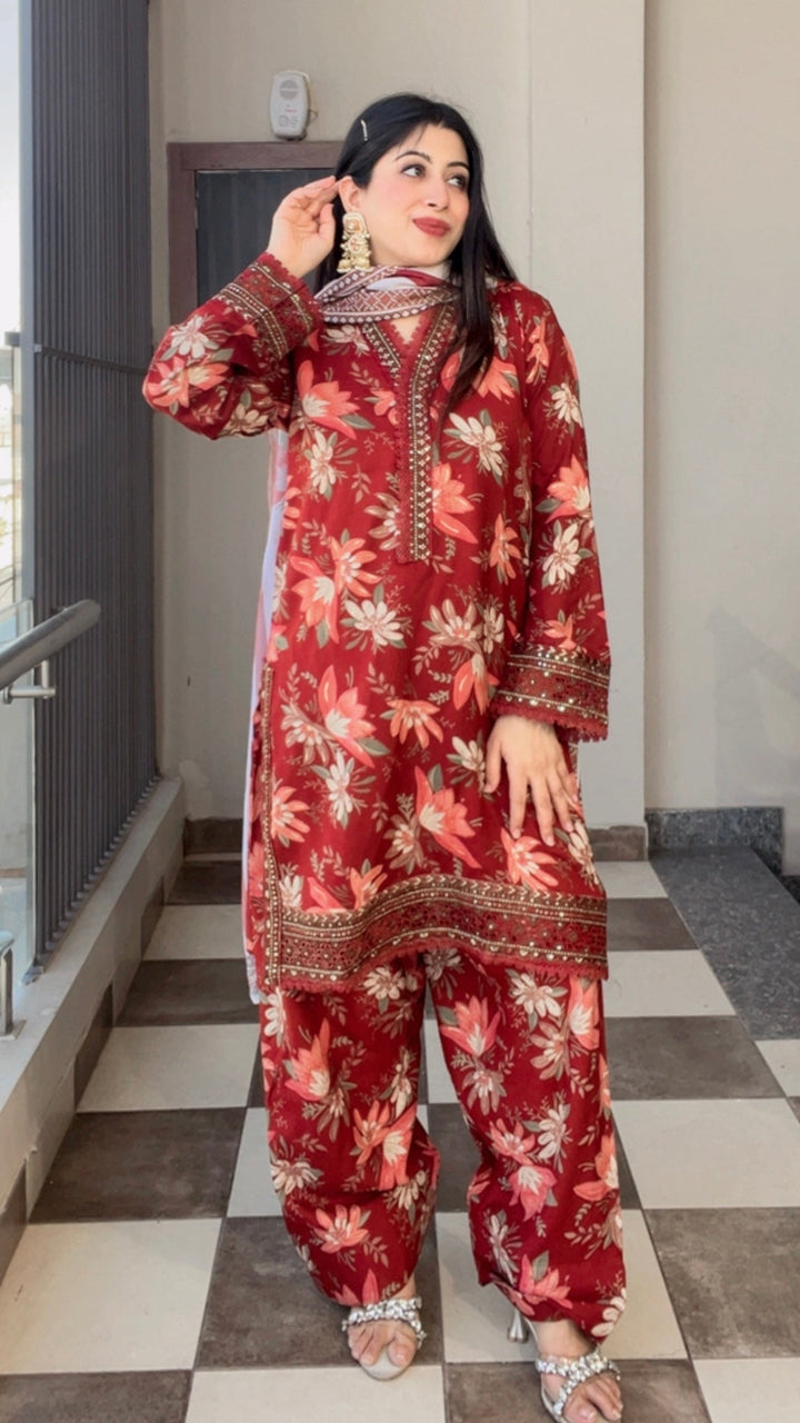"MEGHA"- FARSHI SALWAR Suit