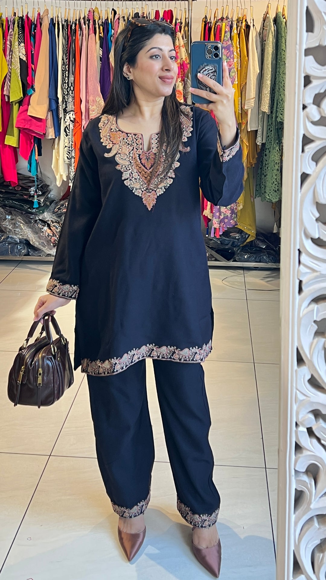 "ISHNIYA"-WINTER EMBROIDERED CO-ORD