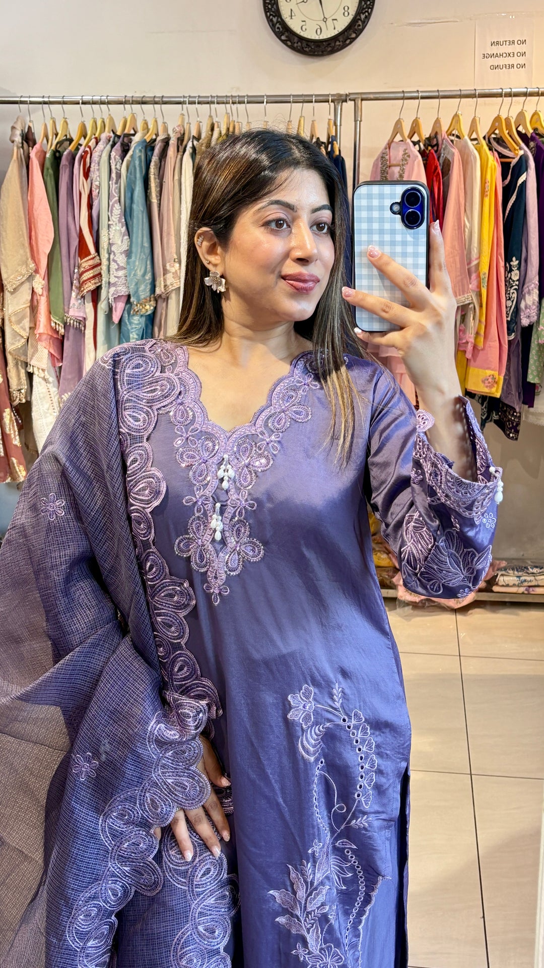 "FALAK"-PAKISTANI THREE PIECE SUIT SET