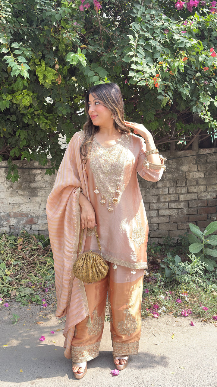 "Hadiqa"-festive THREE PIECE SUIT SET