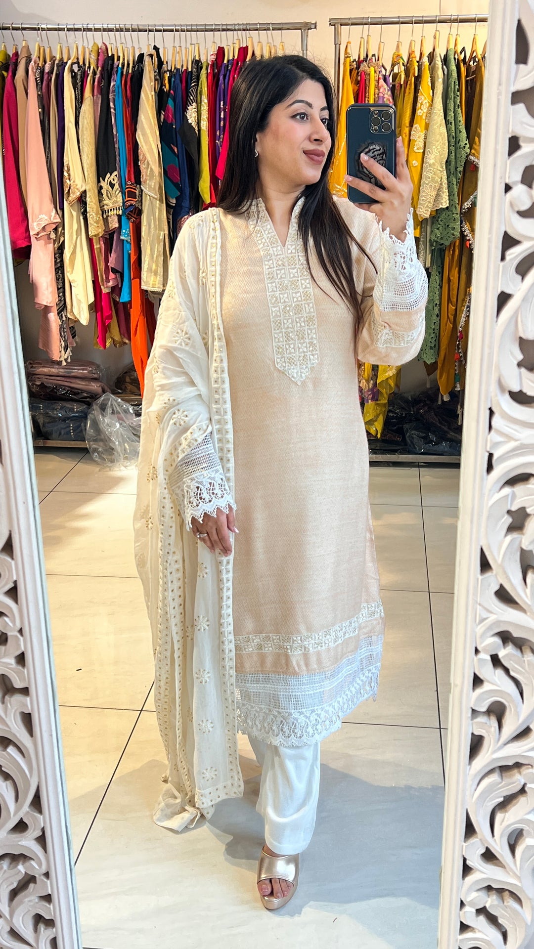 "MEHAK"-WOOLEN 3PC SUIT SET