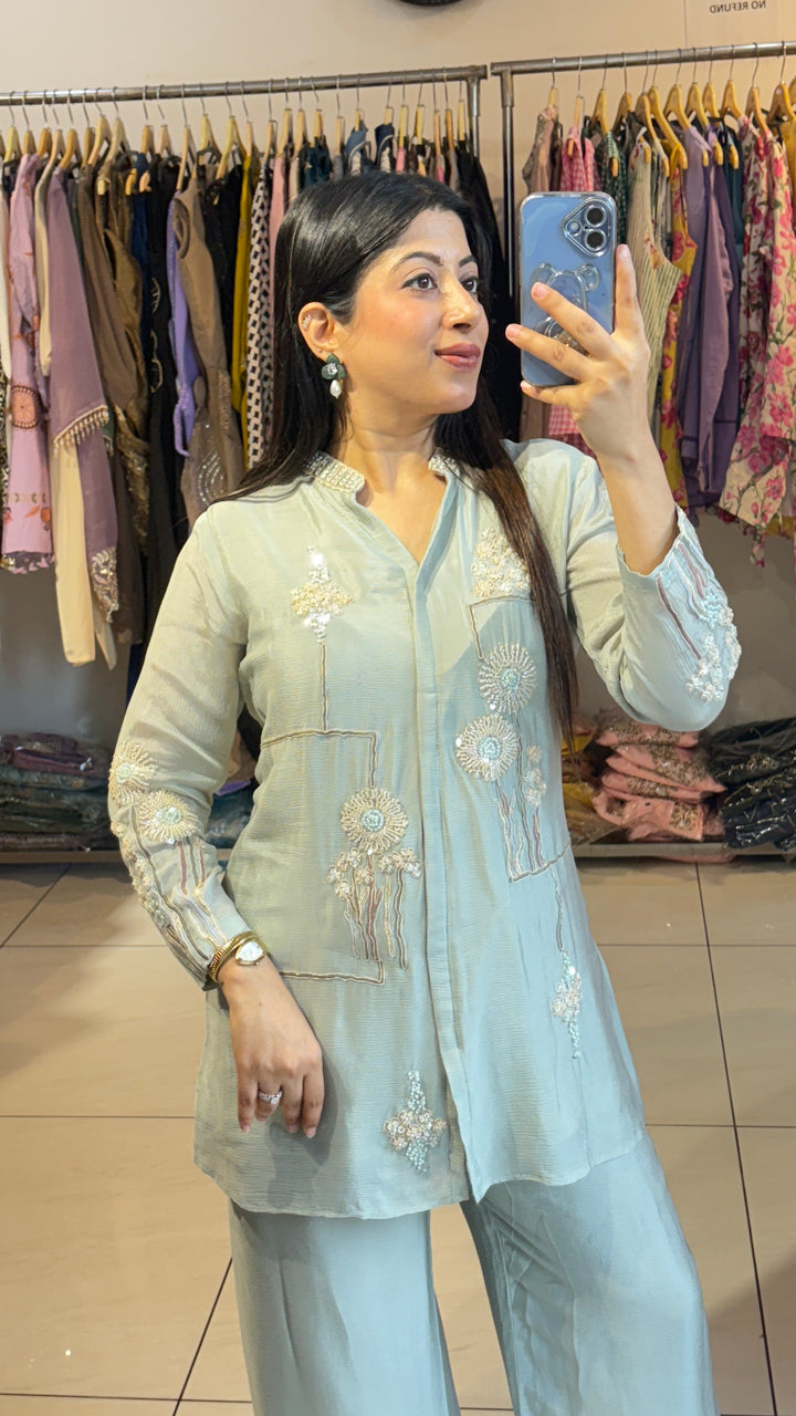 "AMAYA"-festive embellished two piece set