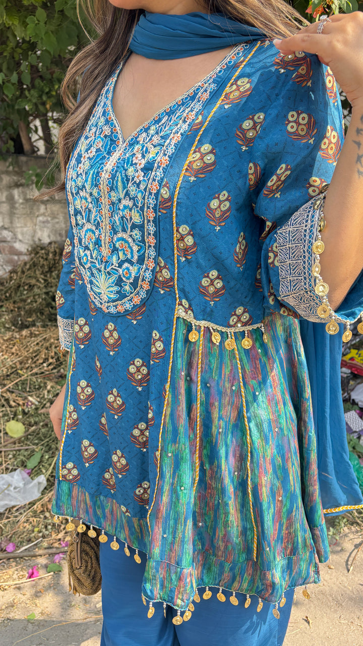 "Hafsa"-festive three piece set