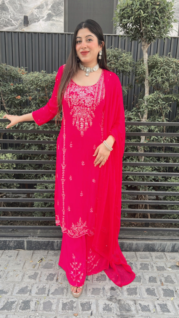 VIHANI-FESTIVE HANDWORK THREE PIECE SUIT SET